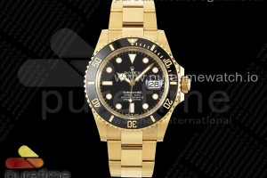 CLEANF 클린공장 롤렉스 신형서브마리너 옐로우골드 금통 블랙다이얼 스틸브레이슬릿 Submariner 41mm 126618 LN Black Ceramic 904L Steel Clean 1:1 Best Edition VR3235
