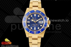CLEANF 클린공장 롤렉스 서브마리너 옐로우골드금통 블루인서트 블루다이얼 스틸브레이슬릿 Submariner 116618 LB Blue Ceramic YG Plated 904L Steel Clean 1:1 Best Edition VR3135