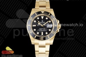 CLEANF 롤렉스 클린공장 서브마리너 옐로우골드금통 블랙인서트 블랙다이얼 스틸브레이슬릿 Submariner 116618 LN Black Ceramic YG Plated 904L Steel Clean 1:1 Best Edition VR3135