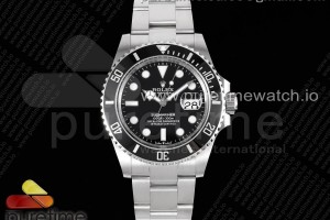 JVSF 롤렉스 신형 서브마리너 그린인서트 블랙다이얼 스틸브레이슬릿 Submariner 41mm 126610 LN Black Ceramic 904L Steel JVSF 1:1 Best Edition A3235