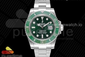 ZF 롤렉스 서브마리너 그린다이얼 스틸브레이슬릿 헐크 Submariner 116610 LV Green Ceramic ZF 1:1 Best Edition 904L SS Case and Bracelet VR3135