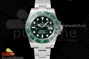 ZRF 롤렉스 서브마리너 그린다이얼 스틸브레이슬릿 헐크 Submariner 116610 LV Green Ceramic ZRF 1:1 Best Edition on SS Bracelet VR3135 (CF Bezel)