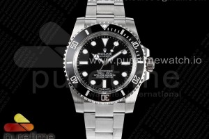 ARF 롤렉스 서브마리너 논데이트 블랙다이얼 스틸브레이슬릿 Submariner 114060 No Date Black Ceramic 904L Steel ARF 1:1 Best Edition on SS Bracelet AR3130