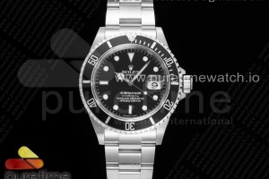 ARF 롤렉스 구형 서브마리너 블랙 블랙다이얼 스틸브레이슬릿 Submariner 16610 LN Black No Rehaut Engraving 904L Steel ARF1:1 Best Edition on SS Bracelet SH3135