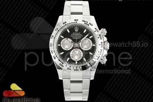 CLEANF 클린공장 롤렉스 2023데이토나 블랙/실버다이얼 스틸브레이슬릿 Daytona 126509 Clean 1:1 Best Edition 904L Steel Black/Silver Dial on SS Braclet SH4131