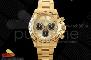 CLEANF 클린공장 롤렉스 2023데이토나 옐로우골드 골드/블랙다이얼 스틸브레이슬릿 Daytona 126508 Clean 1:1 Best Edition YG/Black Dial on YG Bracelet SH4131