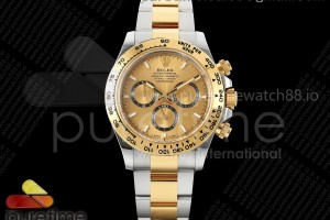 CLEANF 클린공장 롤렉스 2023데이토나 옐로우골드콤비 골드다이얼 스틸브레이슬릿 Daytona 126503 Clean 1:1 Best Edition YG Dial on SS/YG Bracelet SH4131