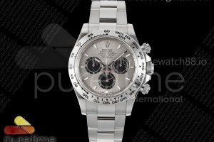 CLEANF 클린공장 롤렉스 2023데이토나 그레이다이얼 스틸브레이슬릿  Daytona 126509 Clean 1:1 Best Edition 904L Steel Gray/Black Dial on SS Braclet SH4131