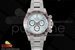 CLEANF 클린공장 롤렉스 2023데이토나 아이스블루바게트다이얼 스틸브레이슬릿 Daytona 126506 Clean 1:1 Best Edition 904L Steel Ice Blue Dial Crystral Markers on SS Braclet SH4131