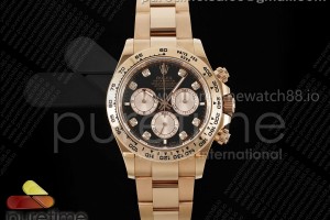 APSF 롤렉스 2023데이토나 로즈골드 블랙8P다이얼 스틸브레이슬릿 Daytona 126505 APSF 1:1 Best Edition Black/RG Diamonds Dial on RG Bracelet SH4131