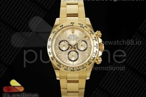 APSF 롤렉스 2023데이토나 옐로우골드 골드다이얼 스틸브레이슬릿 Daytona 126508 APSF 1:1 Best Edition YG Dial on YG Bracelet SH4131