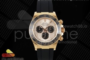 APSF 롤렉스 2023데이토나 텅스텐(Cu-W) 로즈골드 로골다이얼 블랙러버스트랩  Daytona 126515 APSF 1:1 Best Edition RG/Black Dial on Oysterflex Rubber Strap SH4131 (Gain Weight)