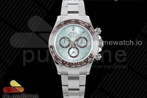 QF V6 롤렉스 2023데이토나 텅스텐(Cu-W) 아이스블루다이얼 스틸브레이슬릿 Daytona 126506 QF 1:1 Best Edition Ice Blue Dial Lume Marker on SS Braclet SH4131 V6 (Gain Weight)