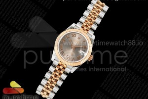 GMF 롤렉스 데이저스트 레이디 31미리 로즈골드콤비 그레이로만다이얼 쥬빌레브레이슬릿 DateJust 31 278271 SS/RG GMF 1:1 Best Edition 904L Steel Gray Roman Dial on Jubilee Bracelet A2824