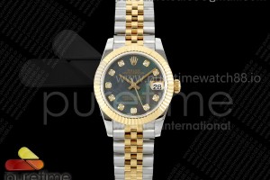 GMF 롤렉스 데이저스트 레이디 31미리 옐로우골드콤비 그레이자개텐포인트다이얼 쥬빌레브레이슬릿  DateJust 31 278273 SS/YG GMF 1:1 Best Edition 904L Steel Gray MOP Diamonds Dial on Jubilee Bracelet A2824