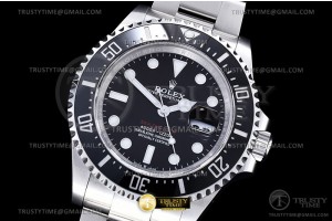 VSF 롤렉스 레드 씨드웰러 블랙다이얼 스틸브레이슬릿 Seadweller 126600 43mm 904L SS/SS Blk VSF VS3235