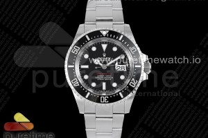 (NEW) VSF 롤렉스 레드 씨드웰러 블랙다이얼 스틸브레이슬릿 Sea-Dweller 126600 VSF 1:1 Best Edition 904L SS Case and Bracelet A2824 (MK2)