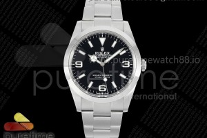 (NEW) VSF 롤렉스 익스플로러40 블랙다이얼 스틸브레이슬릿 Explorer 40 224270 904L Steel VSF 1:1 Best Edition on SS Bracelet VS3230