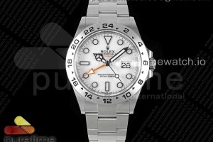 C+F 롤렉스 익스플로러2 화이트다이얼 스틸브레이슬릿 Explorer II 42mm 226570 904L SS C+F 1:1 Best Edition White Dial on Bracelet VR3285 CHS