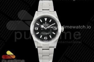 CLEANF 클린공장 롤렉스 익스플로러 36미리 블랙다이얼 스틸브레이슬릿 Explorer 124270 36mm 904L Steel Clean 1:1 Best Edition Black Dial on SS Bracelet VR3230
