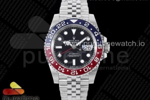 CLEANF V3 클린공장 롤렉스 지엠티마스터2 레드/블루인서트 블랙다이얼 쥬빌레브레이슬릿 펩시 GMT-Master II 126710 BLRO Blue/Red Ceramic Clean Factory Best Edition on Jubilee Bracelet DD3285 CHS V3