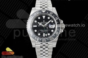 CLEANF 클린공장 롤렉스 지엠티마스터2  블랙/그레이인서트 블랙다이얼 쥬빌레브레이슬릿  GMT-Master II 126710 GRNR Black/Gray Ceramic 904L Steel Clean 1:1 Best Edition on Jubilee Strap DD3285