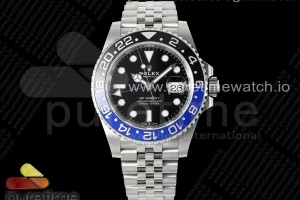 (NEW) VSF 롤렉스 지엠티마스터 블랙/블루인서트 블랙다이얼 쥬빌레브레이슬릿 배트걸 GMT-Master II 126710 BLNR 904L Steel VSF 1:1 Best Edition VR3285 (Correct Hand Stack)