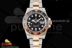 CLEANF 클린공장 롤렉스 지엠티마스터2  로즈골드콤비 브라운/블랙인서트 블랙다이얼 스틸블레이슬릿 루트비어 GMT-Master II 126711 CHNR Black/Brown Ceramic Clean Factory Best Edition on SS/RG Bracelet DD3285 CHS
