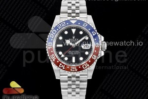 C+F 롤렉스 지엠티마스터 블루/레드 인서트 블랙다이얼 쥬빌레브레이슬릿 펩시  GMT Master II 126710 BLRO Pepsi 904L SS C+F 1:1 Best Edition Black Dial on Jubilee Bracelet VR3285 CHS