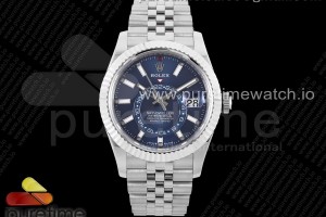 ZF 롤렉스 스카이드웰러 블루다이얼 쥬빌레브레이슬릿 Sky-Dweller 326934 904L SS ZF 1:1 Best Edition Blue Dial on SS Jubilee Bracelet A2824