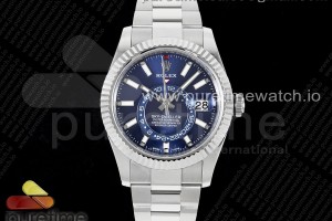ZF 롤렉스 스카이드웰러 블루다이얼 스틸브레이슬릿 Sky-Dweller 326934 904L SS ZF 1:1 Best Edition Blue Dial on SS Bracelet A2824