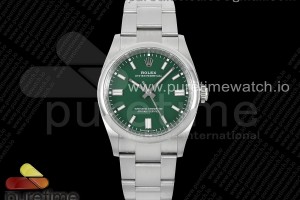 CLEANF 클린공장 롤렉스 오이스터 퍼페츄얼 36미리 그린다이얼 스틸브레이슬릿 Oyster Perpetual 126000 36mm Clean 1:1 Best Edition 904L Steel Green Dial VR3230