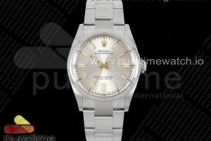 CLEANF 클린공장 롤렉스 오이스터 퍼페츄얼 36미리 실버다이얼 스틸브레이슬릿  Oyster Perpetual 126000 36mm Clean 1:1 Best Edition 904L Steel Silver Dial VR3230