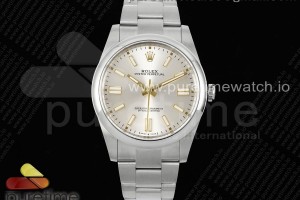 CLEANF 클린공장 롤렉스 오이스터 퍼페츄얼 41미리 실버다이얼 스틸브레이슬릿 Oyster Perpetual 124300 41mm Clean 1:1 Best Edition 904L Steel Silver Dial VR3230