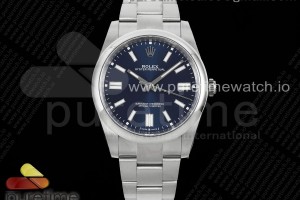 CLEANF 클린공장 롤렉스 오이스터 퍼페츄얼 41미리 블루다이얼 스틸브레이슬릿 Oyster Perpetual 124300 41mm Clean 1:1 Best Edition 904L Steel Blue Dial VR3230