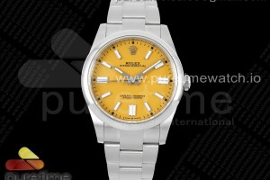(NEW) VSF 롤렉스 오이스터 퍼페츄얼 41미리 옐로우다이얼 스틸브레이슬릿 Oyster Perpetual 124300 41mm VSF 1:1 Best Edition 904L Steel Yellow Dial VS3235