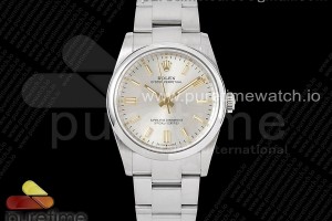 GMF 롤렉스 오이스터퍼페츄얼 36미리 실버다이얼 스틸브레이슬릿 Oyster Perpetual 36mm 126000 GMF 1:1 Best Edition 904L Steel Silver Dial on SS Bracelet SA3230