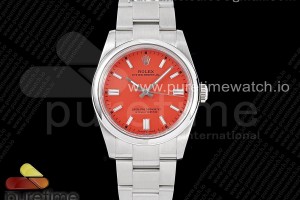 GMF 롤렉스 오이스터퍼페츄얼 36미리 레드다이얼 스틸브레이슬릿 Oyster Perpetual 36mm 126000 GMF 1:1 Best Edition 904L Steel Red Dial on SS Bracelet SA3230