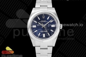GMF 롤렉스 오이스터 퍼페츄얼 41미리 블루다이얼 스틸브레이슬릿 Oyster Perpetual 41mm 124300 GMF 1:1 Best Edition 904L Steel Blue Dial on SS Bracelet SA3230
