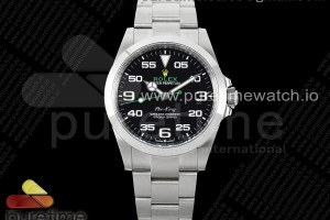 CLEANF 클린공장 롤렉스 에어킹 블랙다이얼 스틸브레이슬릿 Air-King 126900 Clean 1:1 Best Edition 904L Steel Black Dial on SS Bracelet VR3230