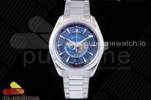 (NEW) VSF 오메가 아쿠아테라 월드타이머 블루다이얼 스틸브레이슬릿 Aqua Terra Worldtimer VSF 1:1 Best Edition Blue Dial on SS Bracelet A8938 Super Clone