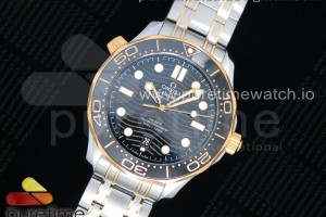 (NEW) VSF 오메가 씨마스터 다이버300 옐로우골드콤비 블랙다이얼 스틸브레이슬릿 2018 Seamaster Diver 300M SS/YG VSF 1:1 Best Edition YG Bezel Black Dial on SS/YG Bracelet A8800