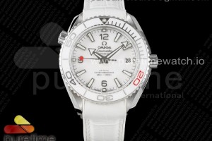 VSF 오메가 씨마스터 플래닛오션 39.5미리 올림픽게임 화이트다이얼 화이트러버스트랩 Planet Ocean 39.5mm Olympic Games SS VSF 1:1 Best Edition White Dial on White Rubber Strap A8800