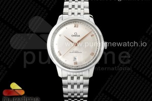 (NEW) VSF 오메가 드빌 프레스티지 그레이다이얼 스틸브레이슬릿 De Ville Prestige SS VSF 1:1 Best Edition Gray Dial on SS Bracelet A8800