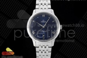 (NEW) VSF 오메가 드빌 데이트 블루다이얼 스틸브레이슬릿 De Ville Date SS VSF 1:1 Best Edition Blue Dial on SS Bracelet A8800