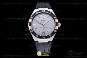 VSF 오메가 컨스텔레이션 로즈골드콤비 그레이다이얼 블랙거미스트랩 Constellation Co-Axial 41mm RG/SS/LE Grey VSF A8900