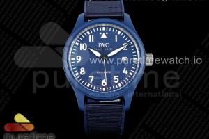 ZF IWC 파일럿 라우레우스 블루세라믹케이스 블루다이얼 블루나일론스트랩 Pilot’s Watch Laureus Blue Ceramic IW328101 ZF 1:1 Best Edition on Blue Nylon Strap