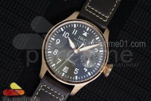 ZF IWC 빅파일럿 로즈골드 그레이다이얼 브라운가죽스트랩 Big Pilot Real PR 2016 IW500917 RG ZF Best Edition Gray Dial on Brown Leather Strap A51111