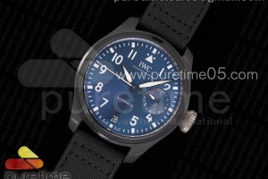 ZF V2 IWC 빅파일럿 리얼세라믹 부띠끄 로데오 드라이브 블랙카프스킨스트랩Big Pilot Real PR IW502003 Real Ceramic “BOUTIQUE RODEO DRIVE” ZF 1:1 Best Edition on Black Calfskin Strap A51111 V2