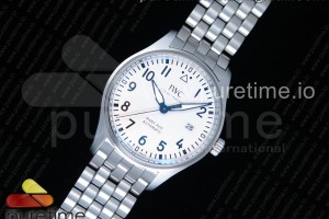 MKF V2 IWC 마크18 화이트다이얼 스틸브레이슬릿 Mark XVIII IW327002 MKS 1:1 Best Edition White Dial on SS Bracelet MIYOTA 9015 V2
